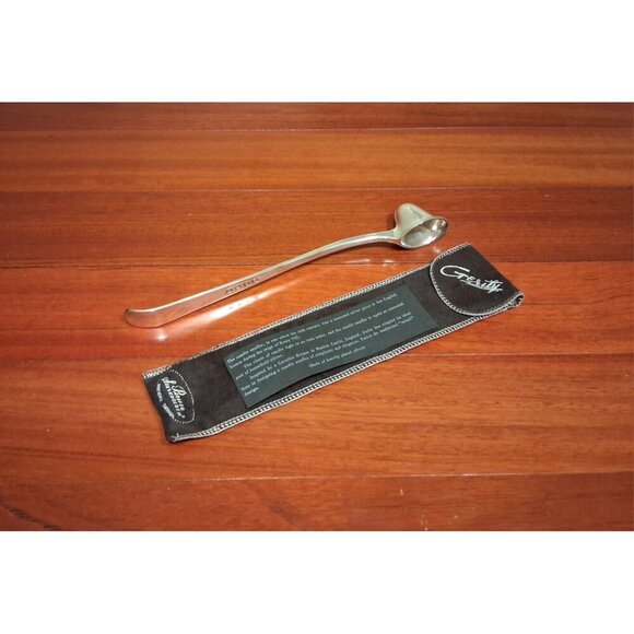 Candle Snuffer Silver Heavy Plated Gerity Cavalier Helmut with Case Vintage - Picture 1 of 5